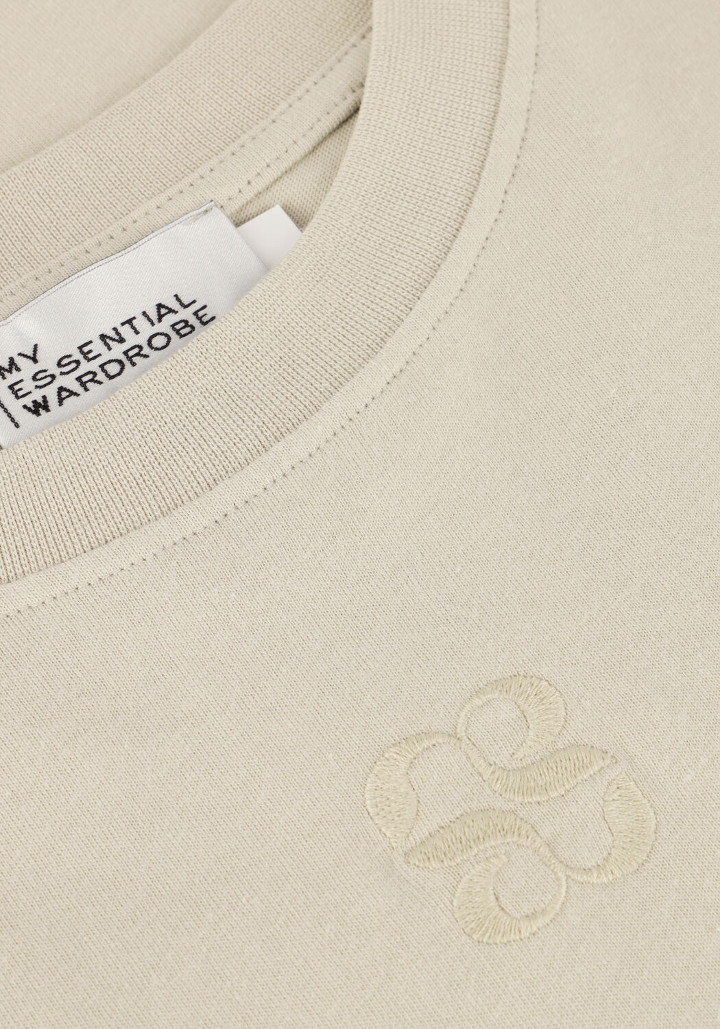 Beige MY ESSENTIAL WARDROBE T-shirt SEATTLEMW LOGO EMB. TEE - large