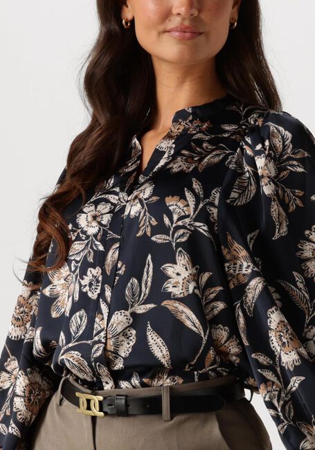 Dunkelblau NEO NOIR Blusen NANI CANVAS FLOWER BLOUSE - large