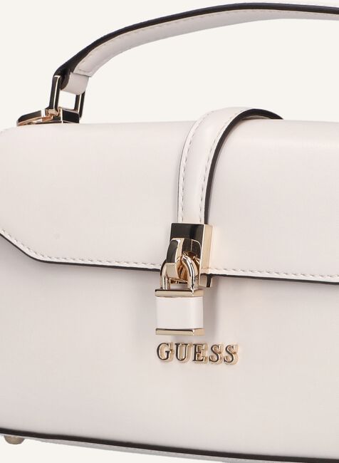 Weiße GUESS Handtasche QUEENSLAND TOP HANDLE FLAP Omoda