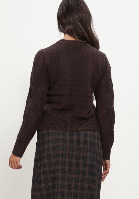 Braune OBJECT Pullover OBJARONA L/S RE KNIT PULLOVER - large