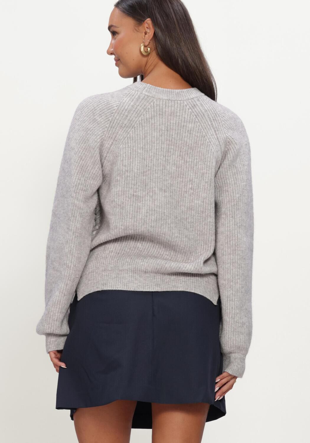 Hellgrau CO'COUTURE Pullover ROWCC BRAID STRING KNIT - large
