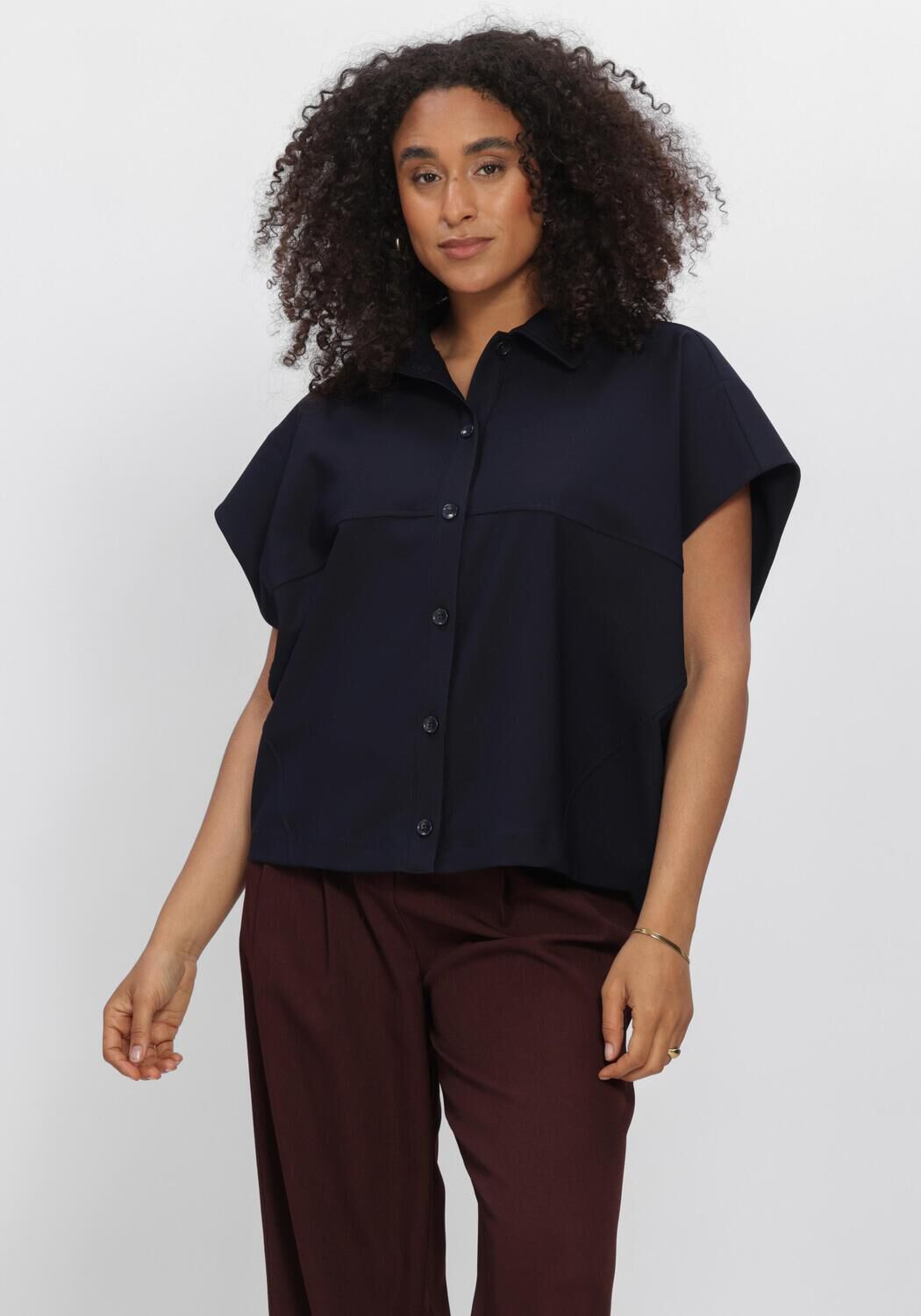 Dunkelblau AIMEE THE LABEL Blusen INDONESIAW6 BLOUSE - large