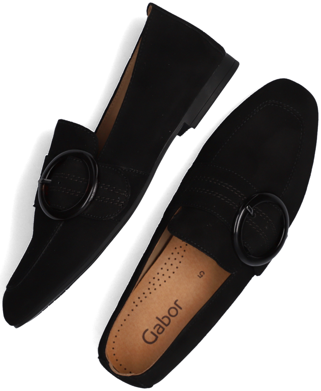gabor black loafers
