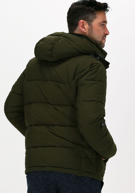 Grüne SCOTCH & SODA Wattierte Jack 163250 - HOODED WATER-REPELLEN - large