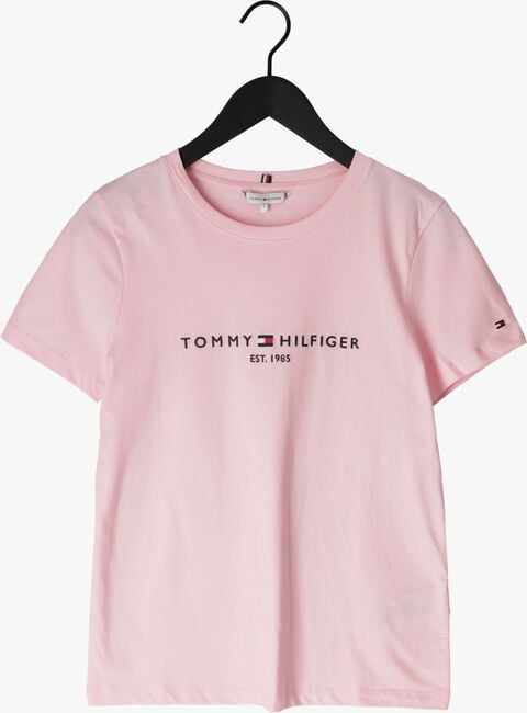 Hell-Pink TOMMY HILFIGER T-shirt REGULAR HILFIGEER C-N TEE | Omoda