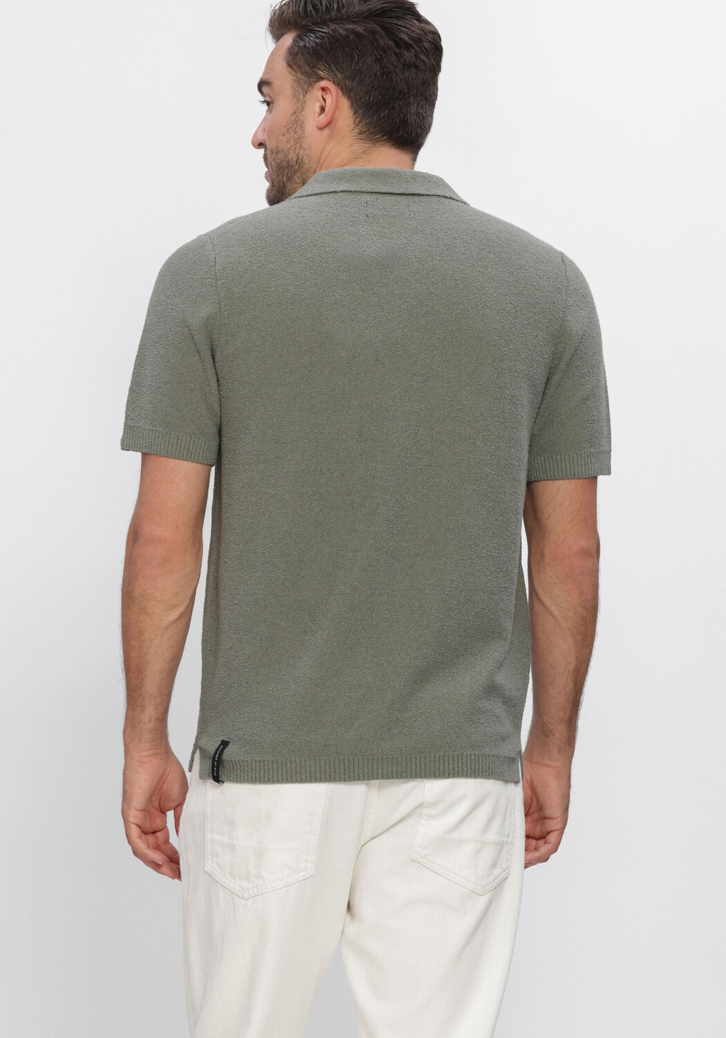 Gr&uuml;ne BUTCHER OF BLUE Polo-Shirt BOUCLE KNIT POLO - large