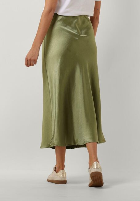 Grüne NOTRE-V Midirock SATIN SKIRT - large
