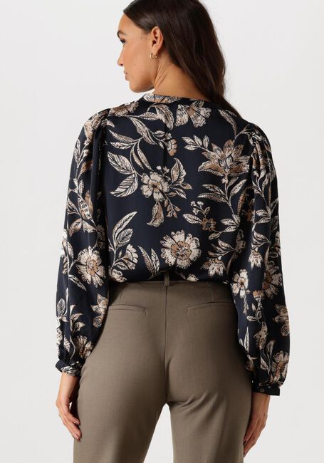 Dunkelblau NEO NOIR Blusen NANI CANVAS FLOWER BLOUSE - large