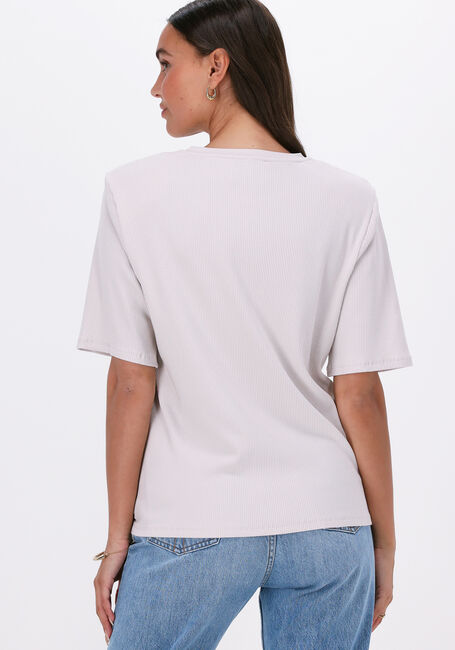 Beige JUST FEMALE Top NOBLE PADDED TEE - large