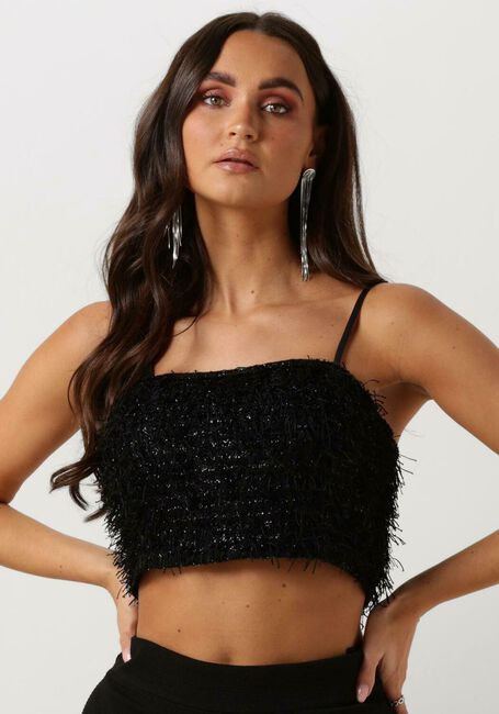 Schwarze CO'COUTURE Top GONZOCC CROP TOP - large