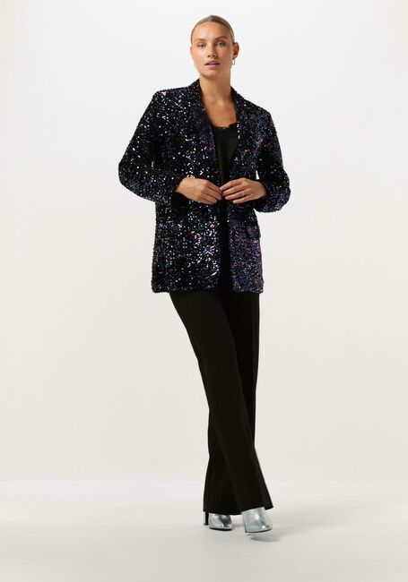 Schwarze NOTRE-V Blazer NV-CHRISTINE GLITTER VELVET BLAZER - large