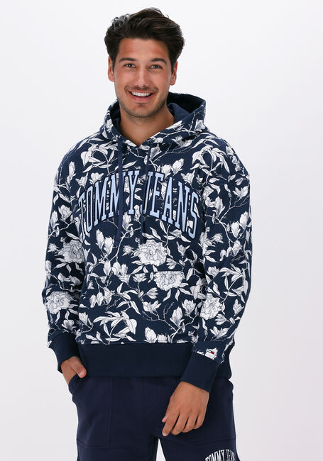 Dunkelblau TOMMY JEANS Sweatshirt TJM AOP HOODIE - large