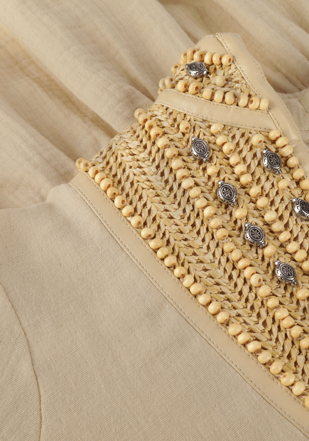 Beige MES DEMOISELLES Minikleid DRESS NOMA - large