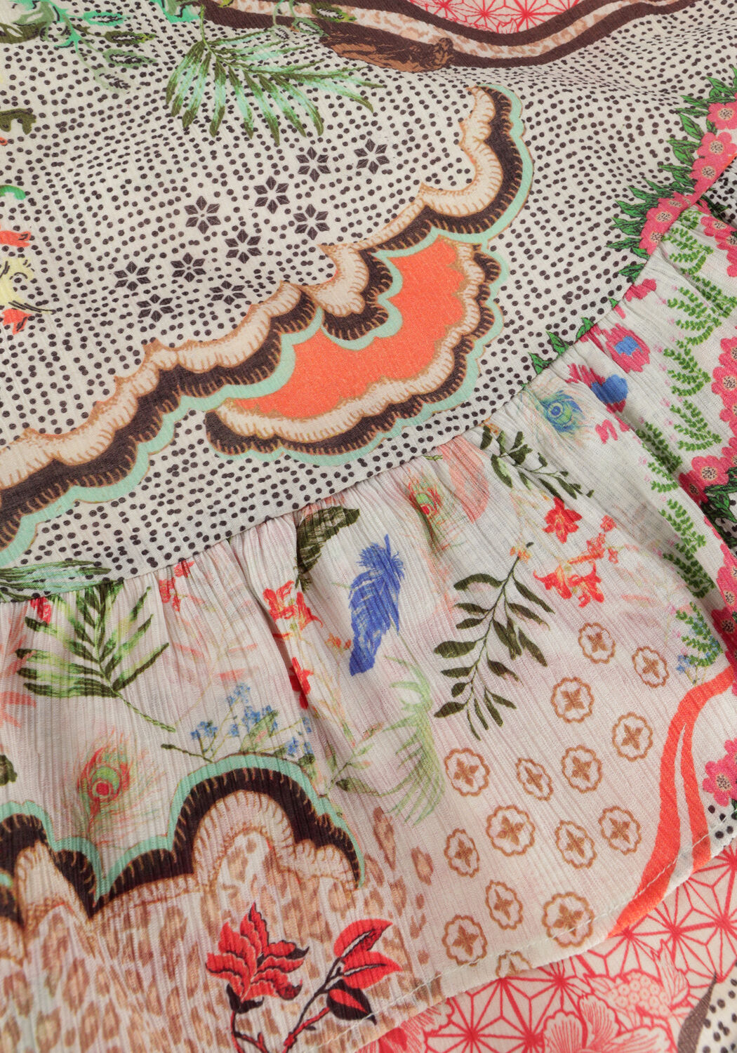 Mehrfarbige/Bunte ALIX THE LABEL Minirock LADIES WOVEN FANCY MIX SKIRT - large