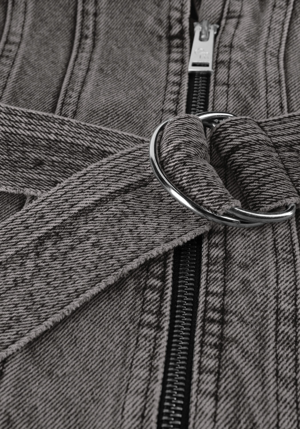 Graue COLOURFUL REBEL Gilet YALOU DENIM GILET - large