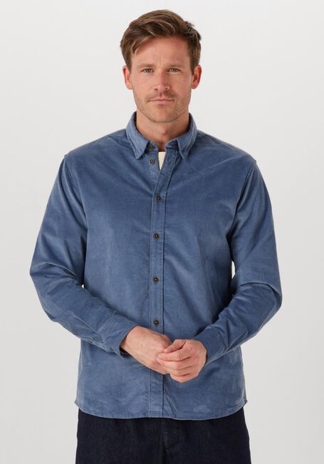 Blaue ANERKJENDT Casual-Oberhemd AKLEIF SOLID CORD SHIRT - large