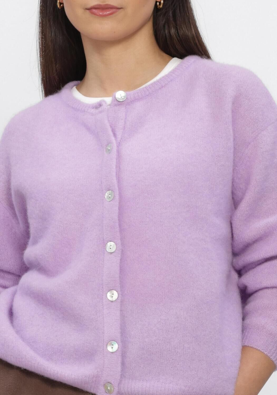 Lila AMERICAN VINTAGE Strickjacke VITOW - large