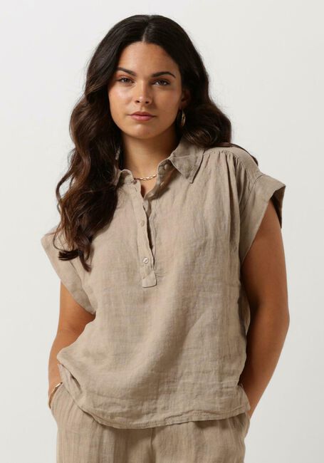 Sand NUKUS Blusen MILLA BLOUSE SS - large