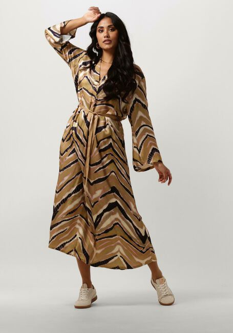 Grüne SUMMUM Maxikleid DRESS ZIGZAG - large