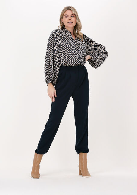 Dunkelblau NEO NOIR Blusen NANI SQUARE MIX BLOUSE - large