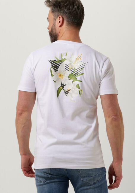 Weiße PUREWHITE T-shirt TSHIRT WITH SMALL LOGO ON CHEST AND BIG BACK PRINT - large