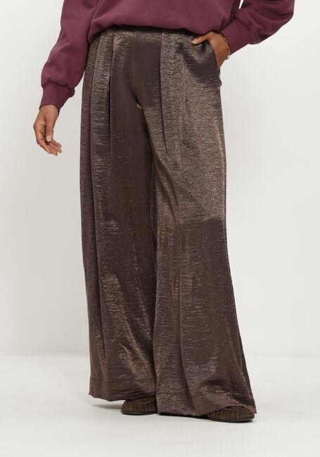 Braune BY-BAR Weite Hose LODI METALLIC PANTS - large