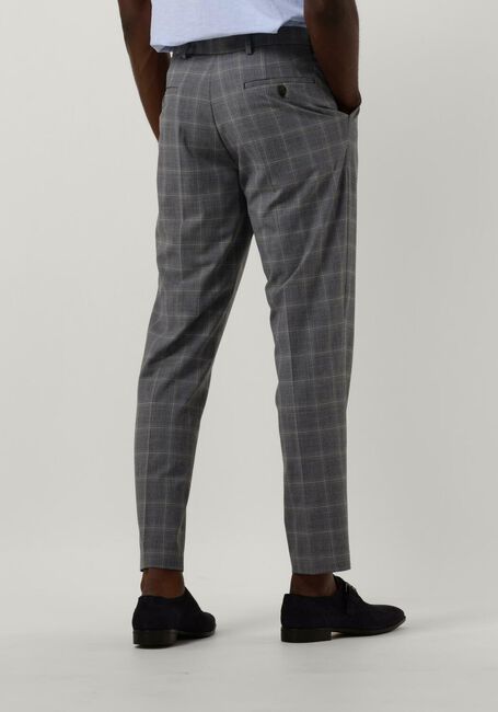 Graue SELECTED HOMME Hose SLHSLIM-LIAM GREY/BLUE CHECK TRS FLEX B - large