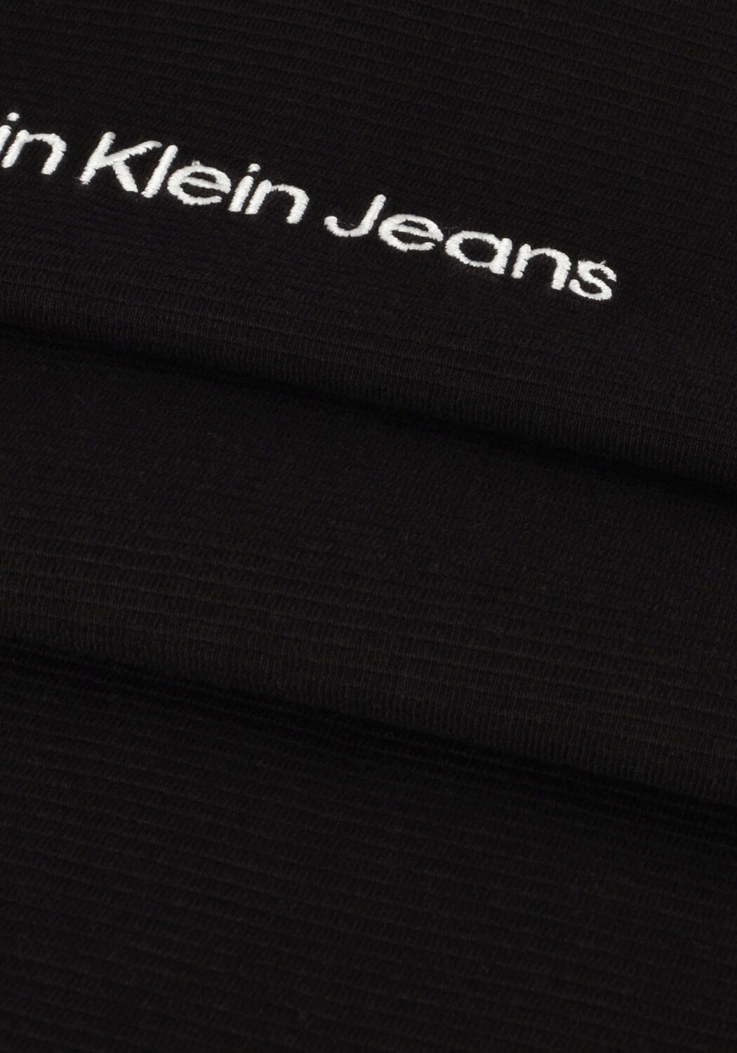 Schwarze CALVIN KLEIN Sweatshirt INSTIT HALF ZIP OTTOMAN TEE - large