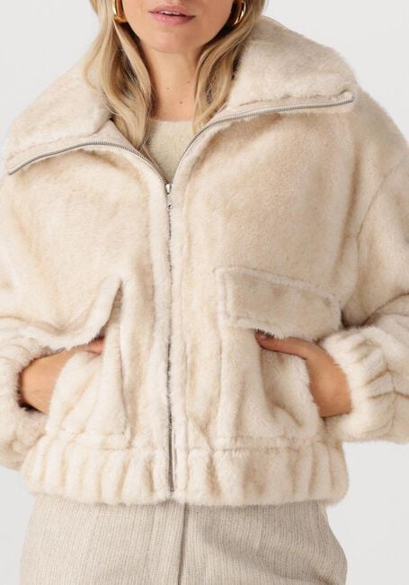 Ecru SIMPLE Teddy-Jacke WV-PI-FMINK-25-3 - large