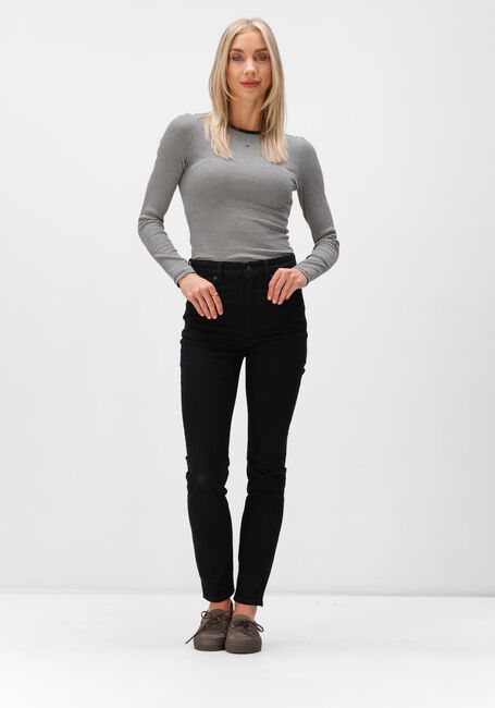 Mehrfarbige/Bunte TOMMY JEANS Top TJW SLIM ESSENTIAL RIB LS - large