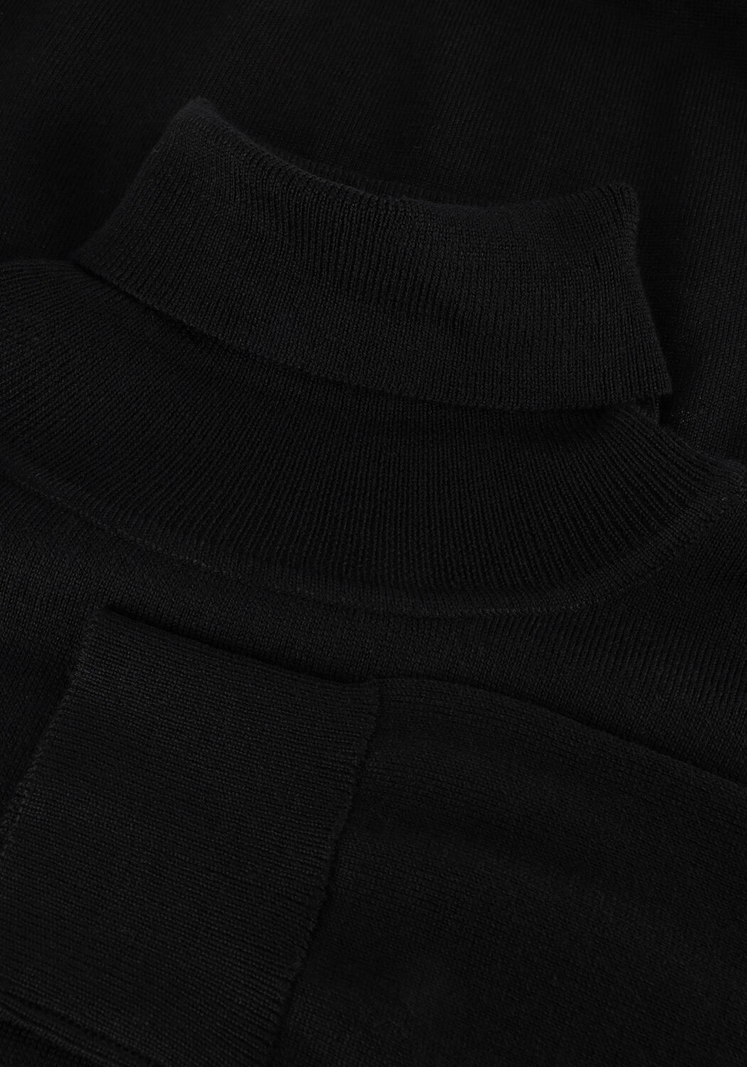 Schwarze PROFUOMO Rollkragenpullover PULLOVER ROLL NECK MERINO - large
