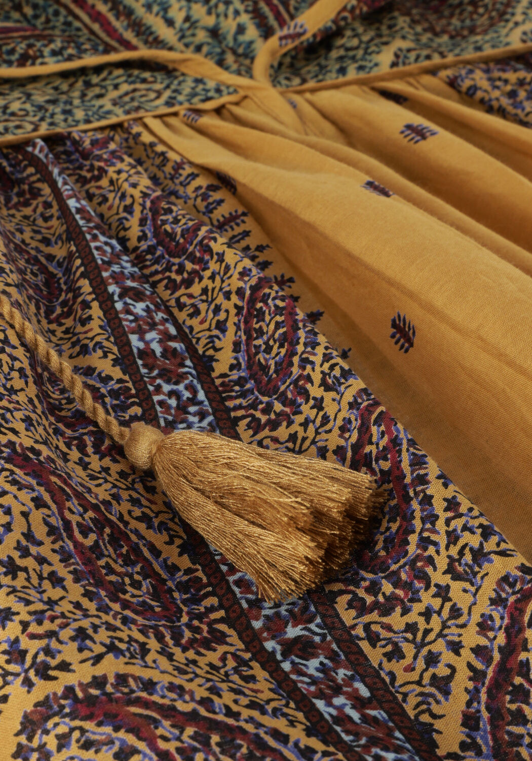 Camelfarbene ANTIK BATIK Blusen HIDA BLOUSE - large