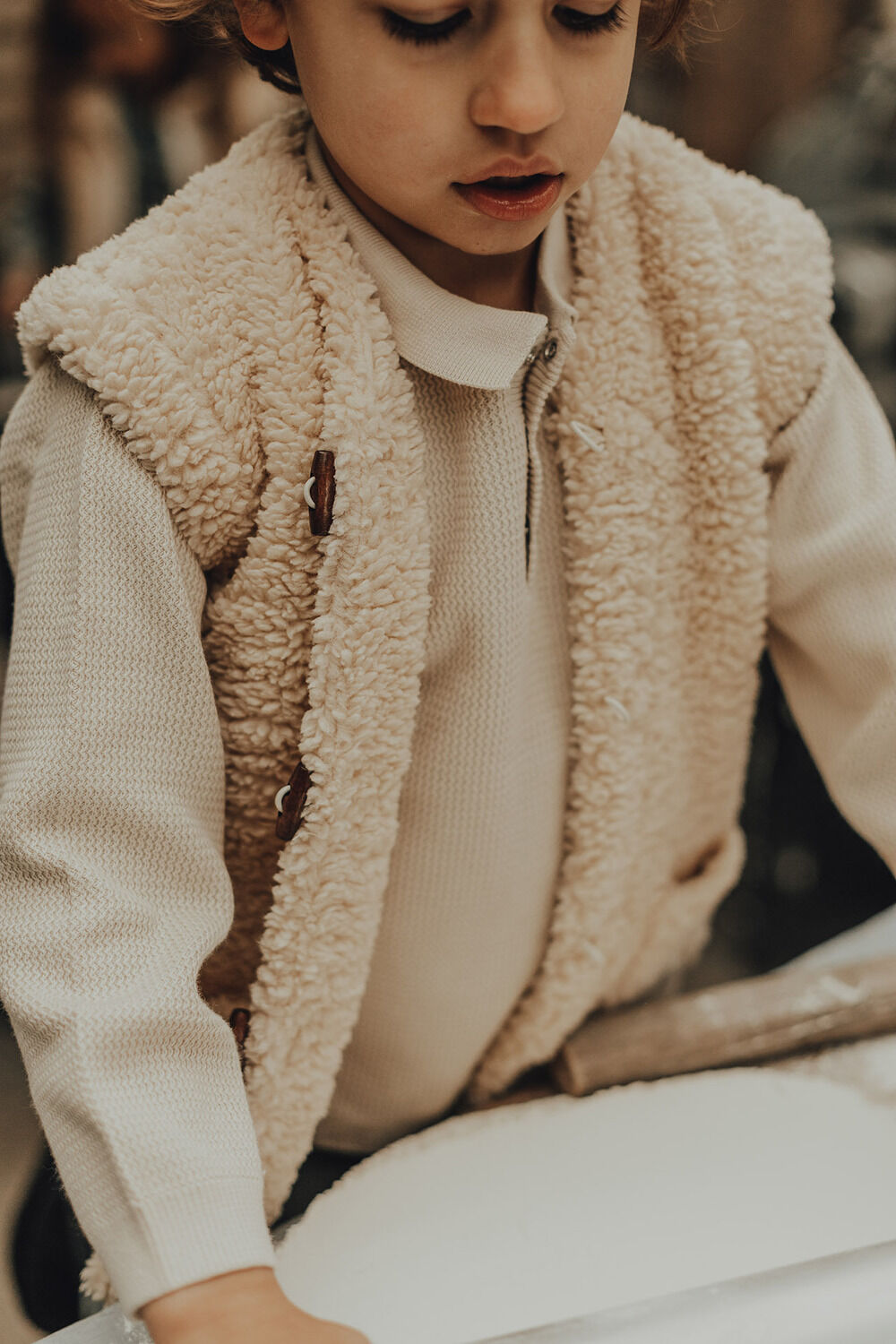 Camelfarbene BAJE STUDIO Gilet THOMPSON - large