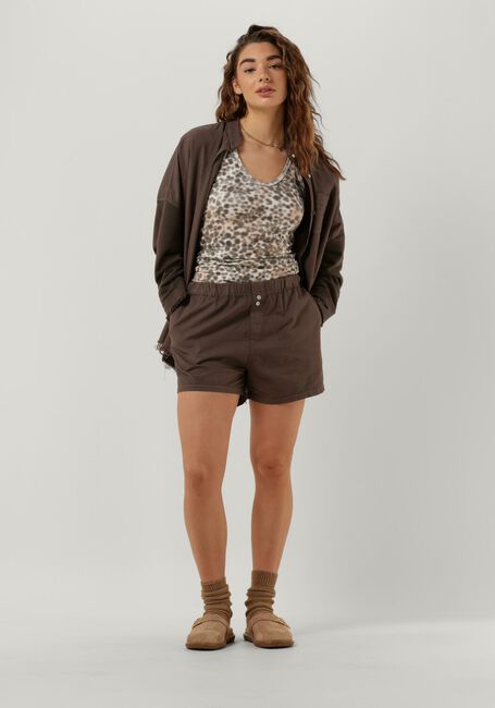 Braune 10DAYS Hosen PIQUE WOVEN SHORTS - large