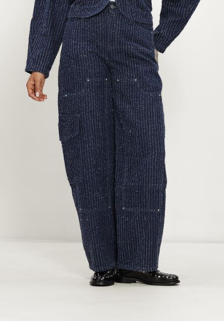 Blaue REFINED DEPARTMENT Cargo jeans LADIES WOVEN STRUCTURE DENIM BALLOON JEANS COCO - large