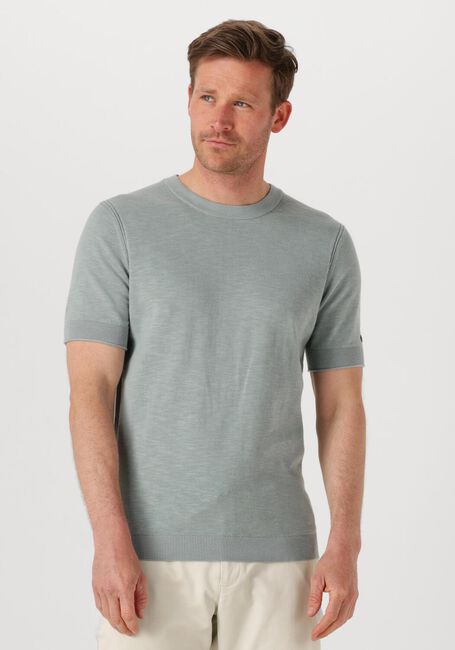 Hellgrau CAST IRON T-shirt COTTON BLEND SLUB - large