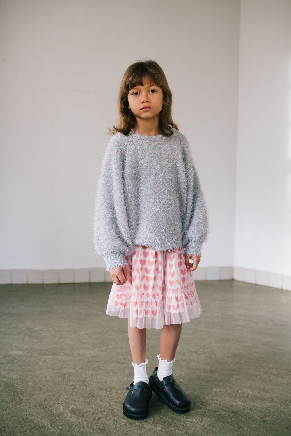 Silberne DAILY BRAT Pullover STARDAZZLE SWEATER - large