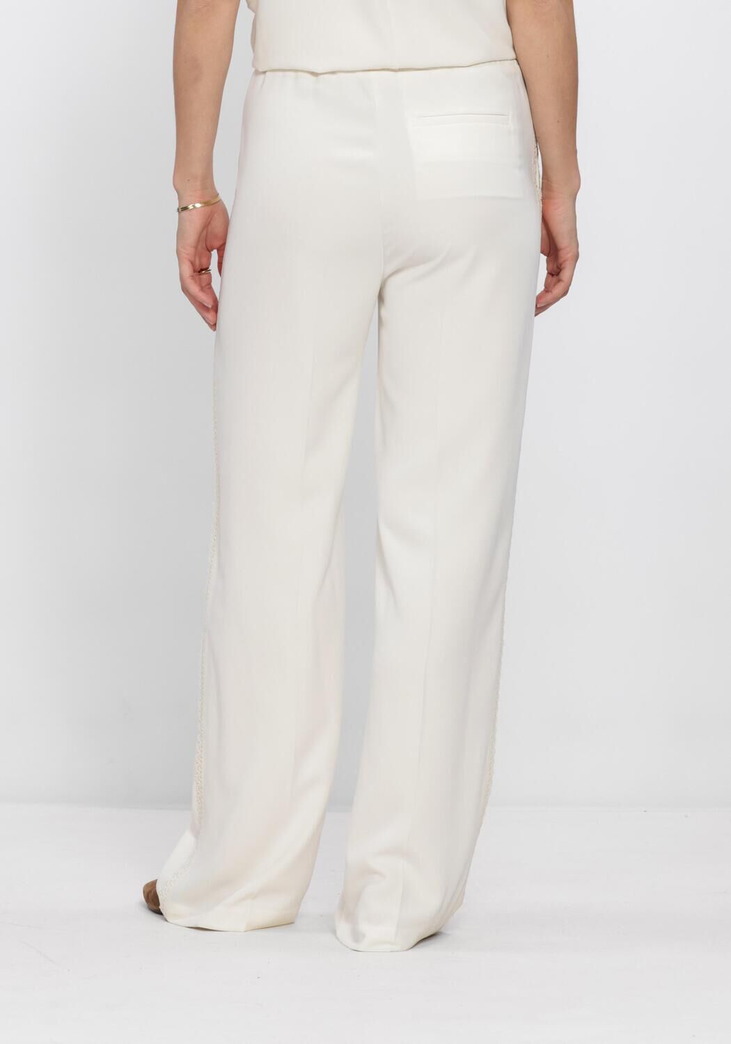 Creme EST'SEVEN Hosen AZARI TROUSER LACE - large