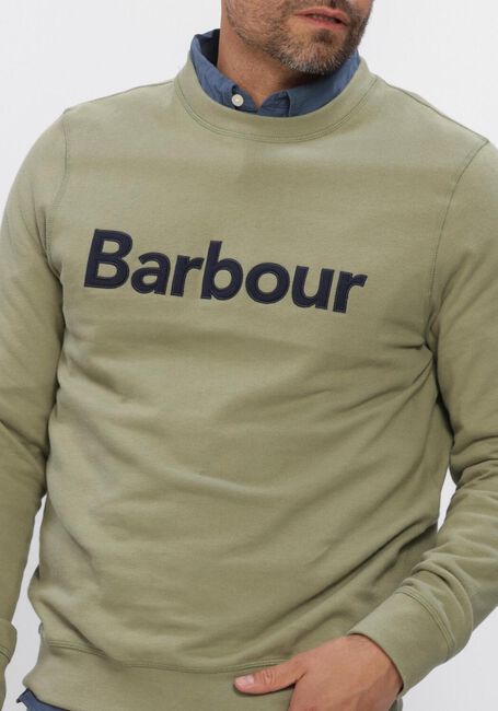 Gr&uuml;ne BARBOUR Sweatshirt PIQUE APPLIQUE CREW - large