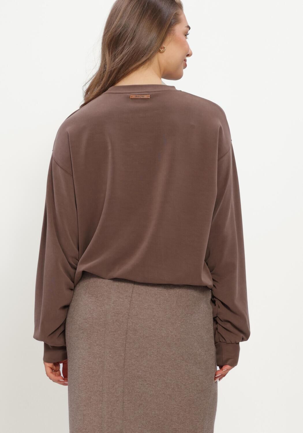 Braune MOSCOW Sweatshirt 66-04-VIOLETTA - large