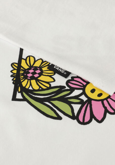 Weiße VANS T-shirt ELEVATED FLORAL CREW WHITE - large