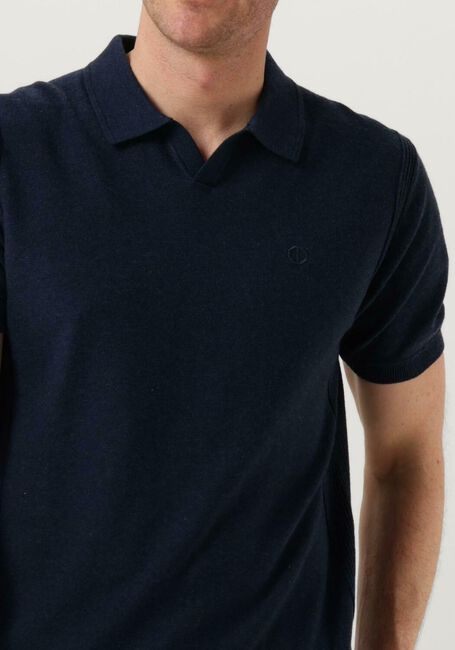 Dunkelblau DSTREZZED Polo-Shirt POLO S/S MELANGE SLUB - large