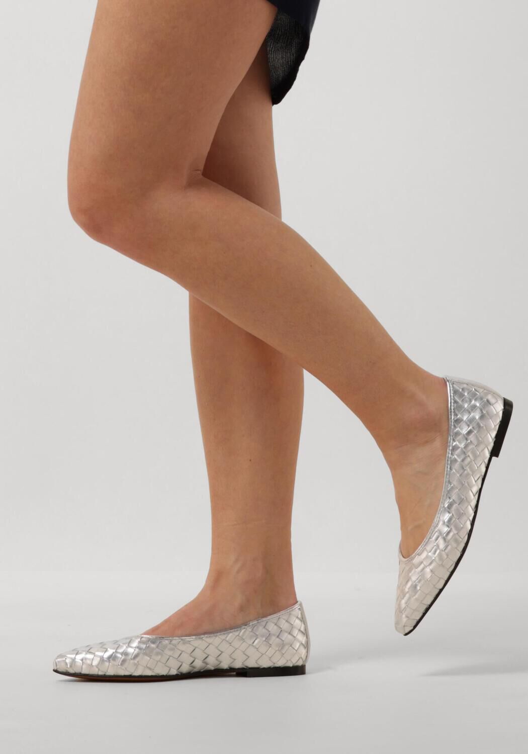 Silberne TORAL Ballerinas MAGDA - large