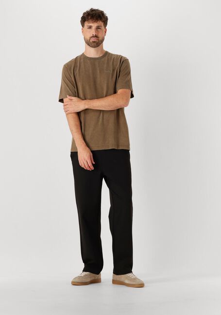 Braune FORÉT T-shirt OAK FADED WASH T-SHIRT - large