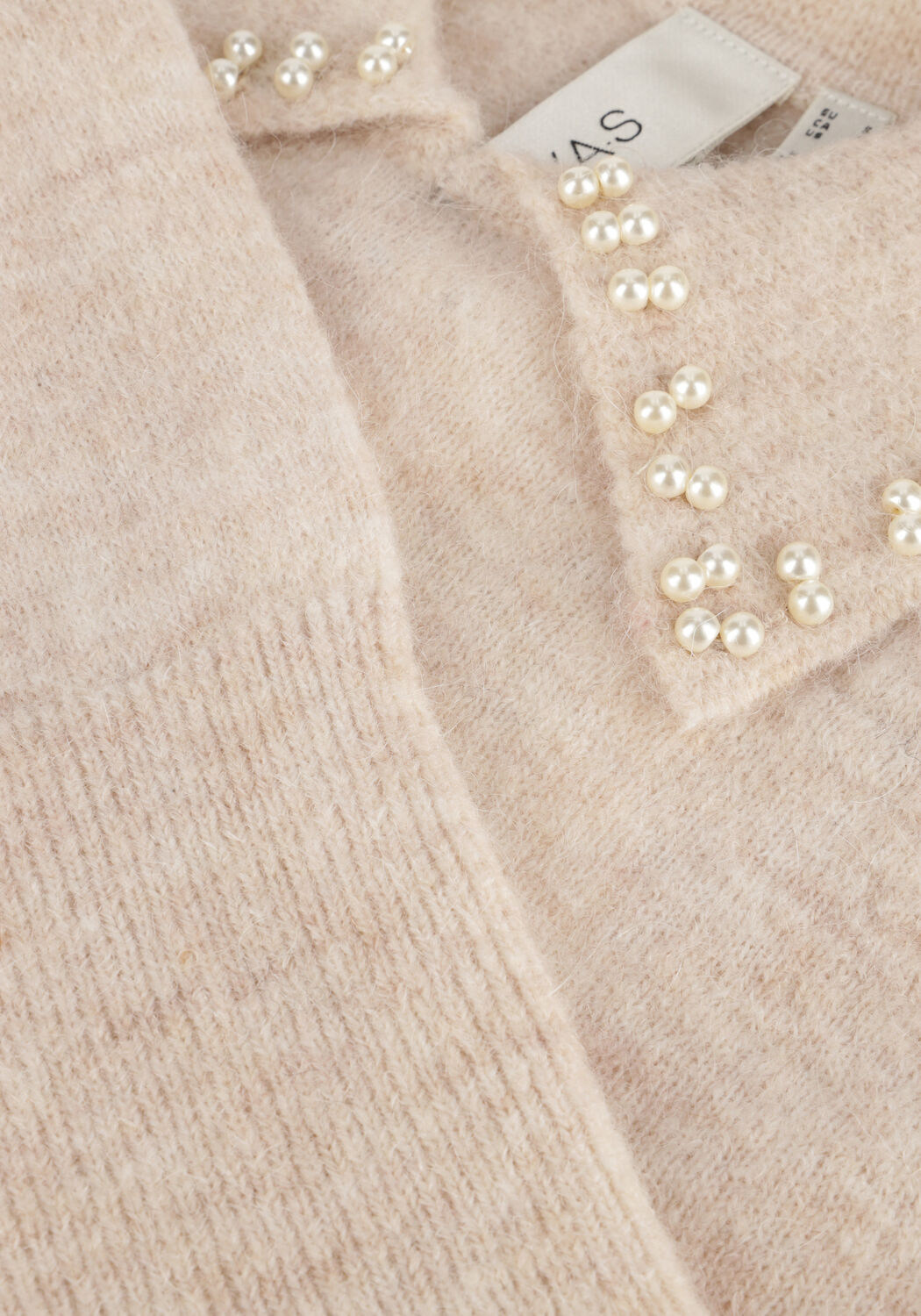 Beige Y.A.S. Pullover YASNERIS LS KNIT PULLOVER - large