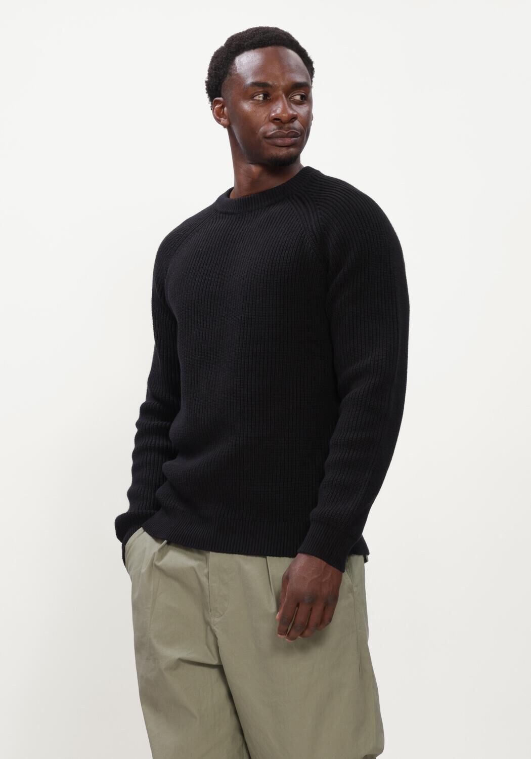 Schwarze ANERKJENDT Pullover AKSUNE PATENT KNIT - large