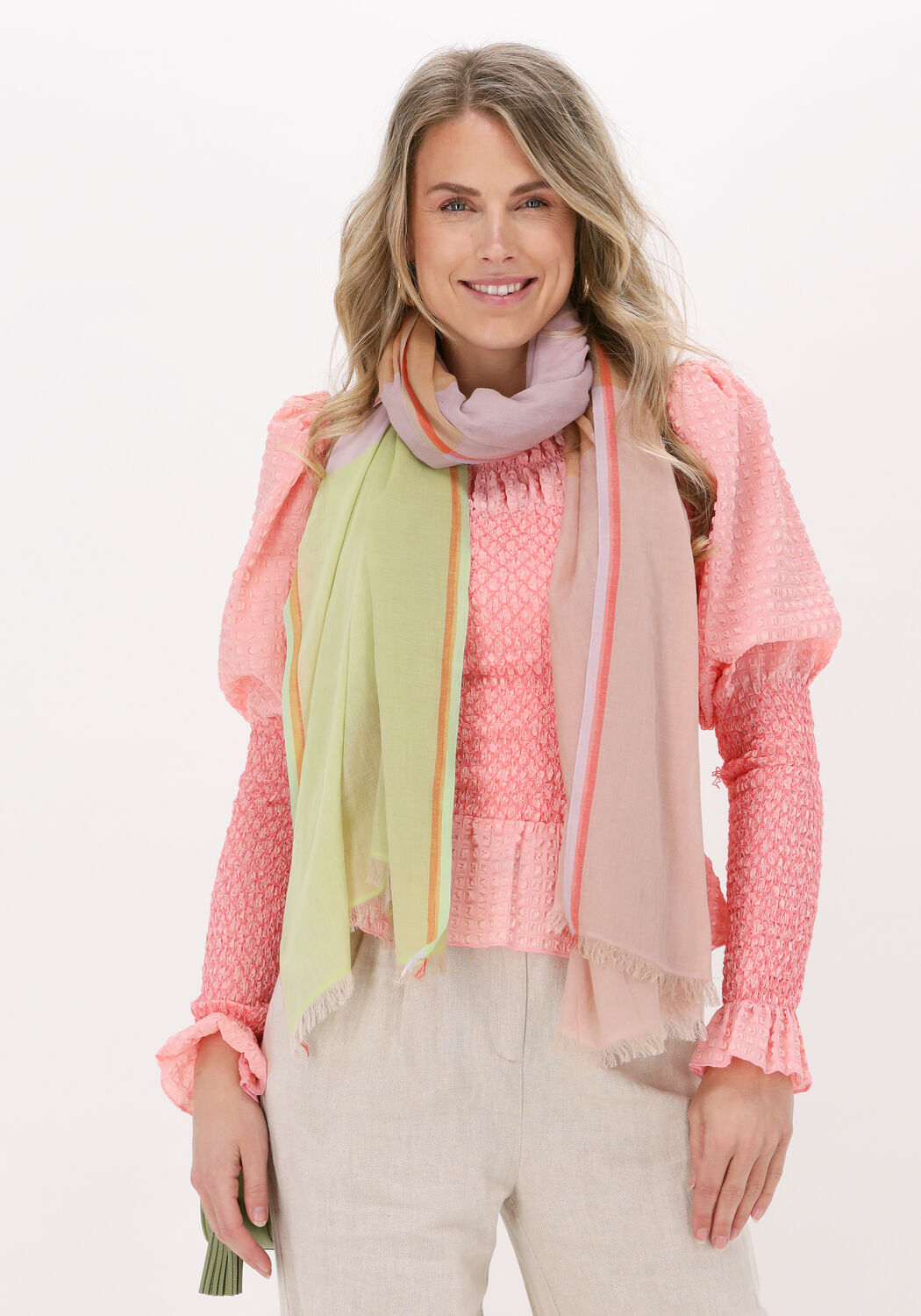 Mehrfarbige/Bunte BECKSONDERGAARD Schal VIKKO COWEA SCARF