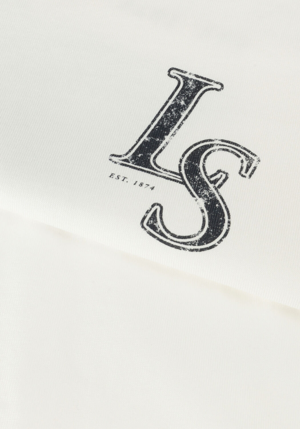Wei&szlig;e LYLE & SCOTT T-shirt LS MONOGRAM PRINT T-SHIRT - large