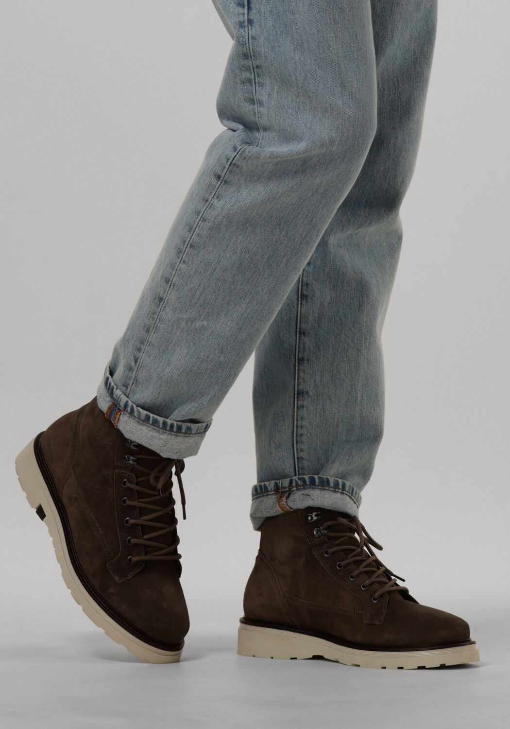 Braune REHAB Schn&uuml;rboots WOLF - large