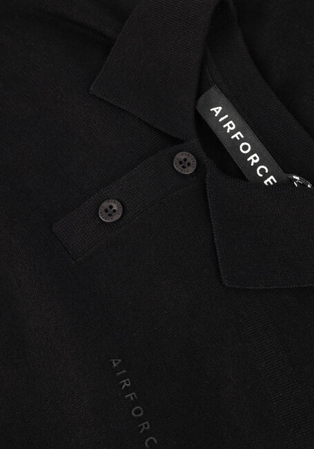 Schwarze AIRFORCE Polo-Shirt VEB1200 - large